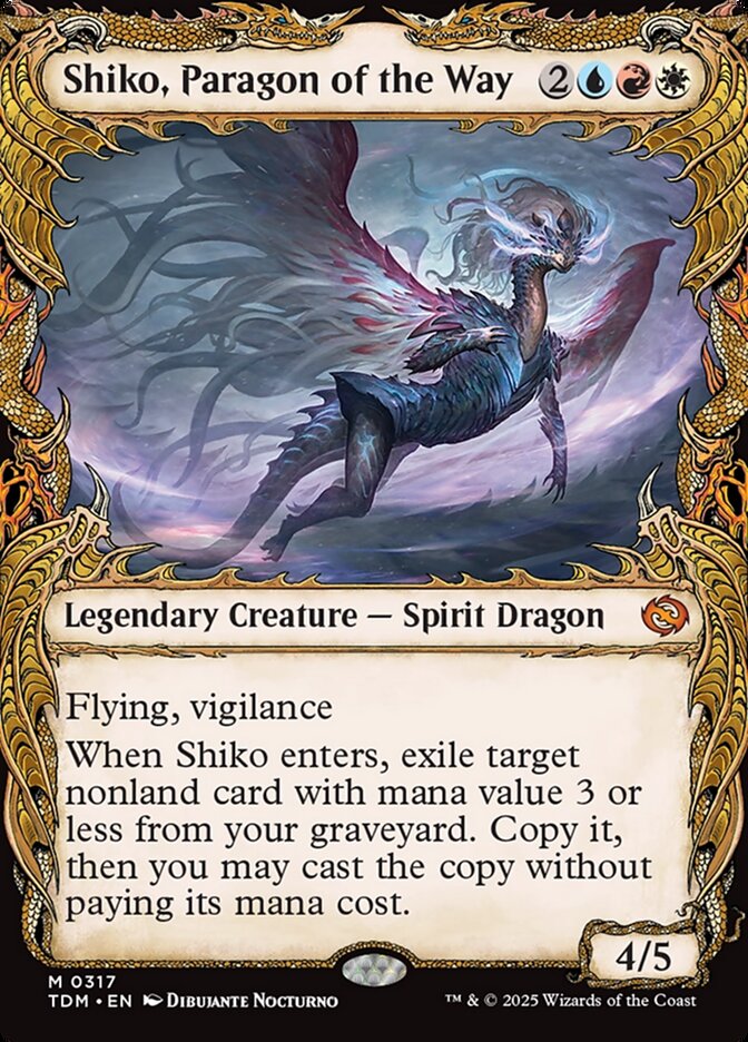 Showcase Shiko, Paragon of the Way Tarkir Dragonstorm #317