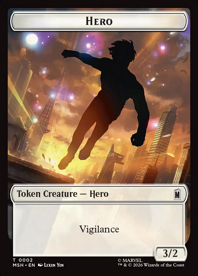 Marvel Superheroes Hero Card Front