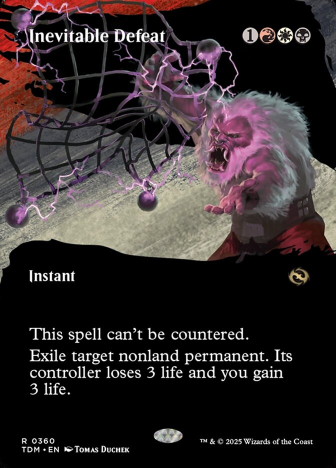 Borderless Inevitable Defeat Tarkir Dragonstorm #360