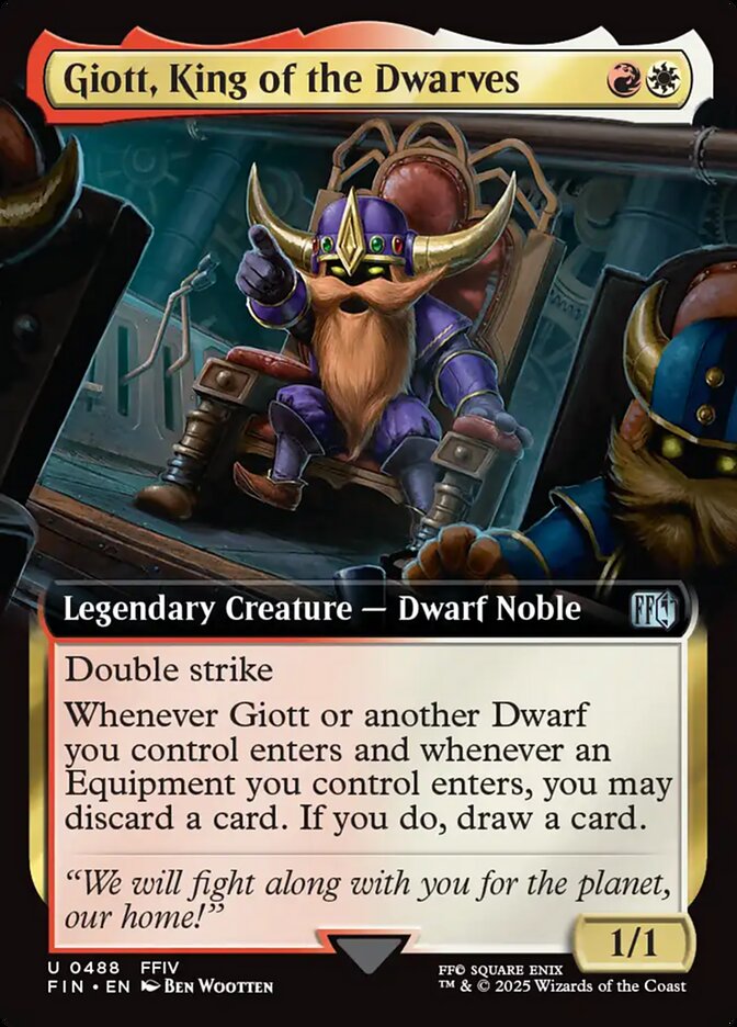Extended Art Giott, King of the Dwarves Final Fantasy #488