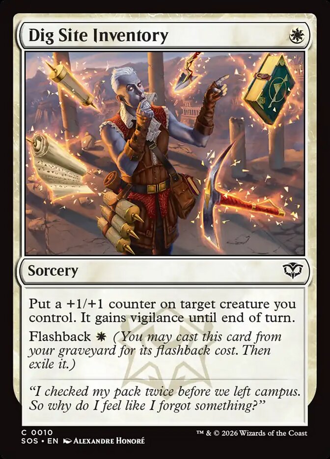 Dig Site Inventory Secrets of Strixhaven #010Card Front