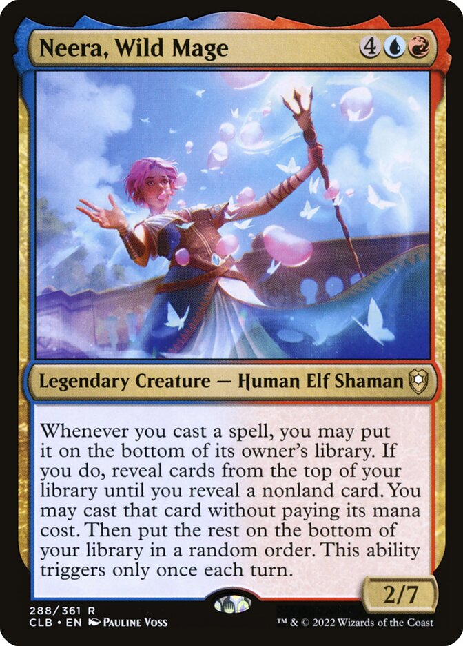 Neera, Wild Mage - Commander Legends #288 Card Front
