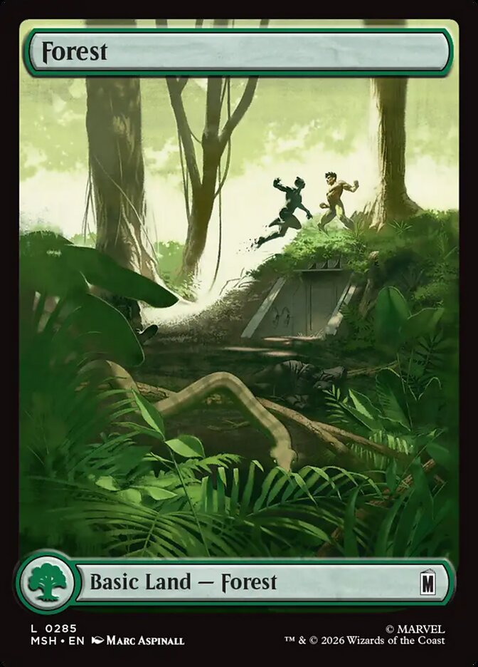 Marvel Superheroes Forest Card Front