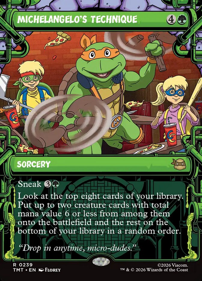 Michelangelo's Technique Sewer Frame #239