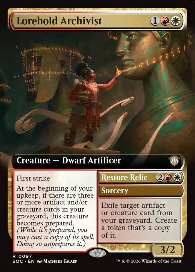 Lorehold Archivist Extended Art SOS Commander #049
