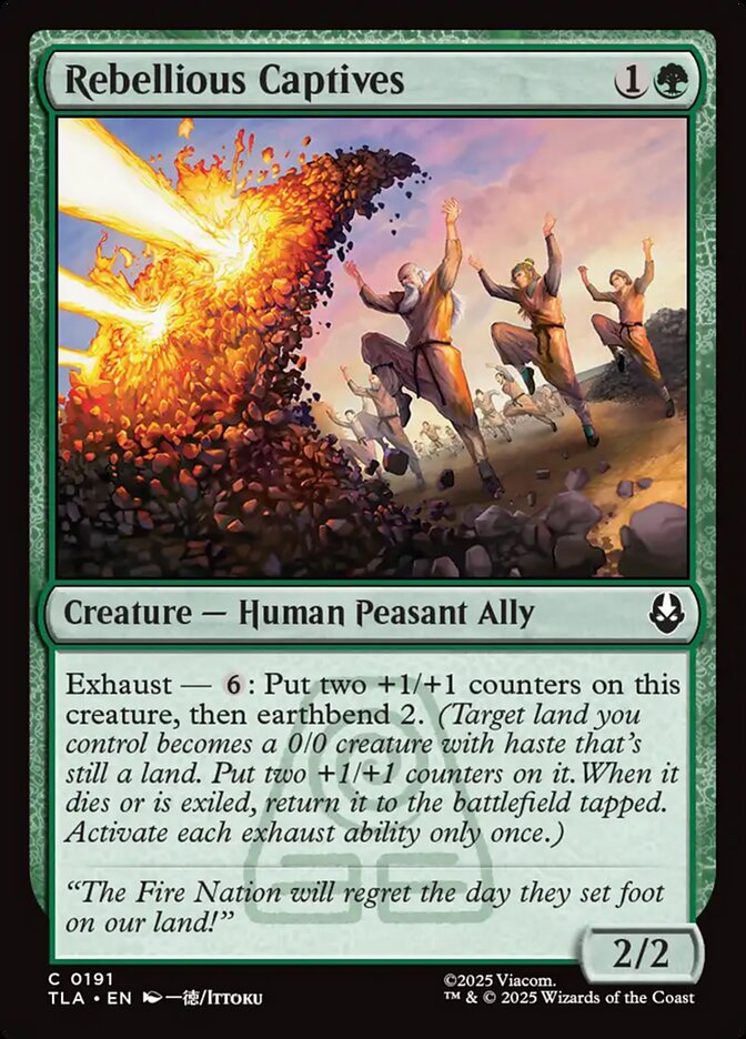 Rebellious Captives Avatar The Last Airbender #191 MTG Single Card Front
