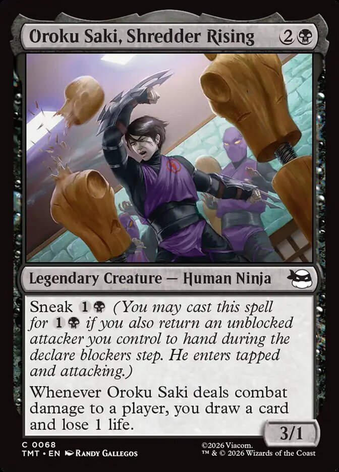 Oroku Saki, Shredder Rising Teenage Mutant Ninja Turtles #068