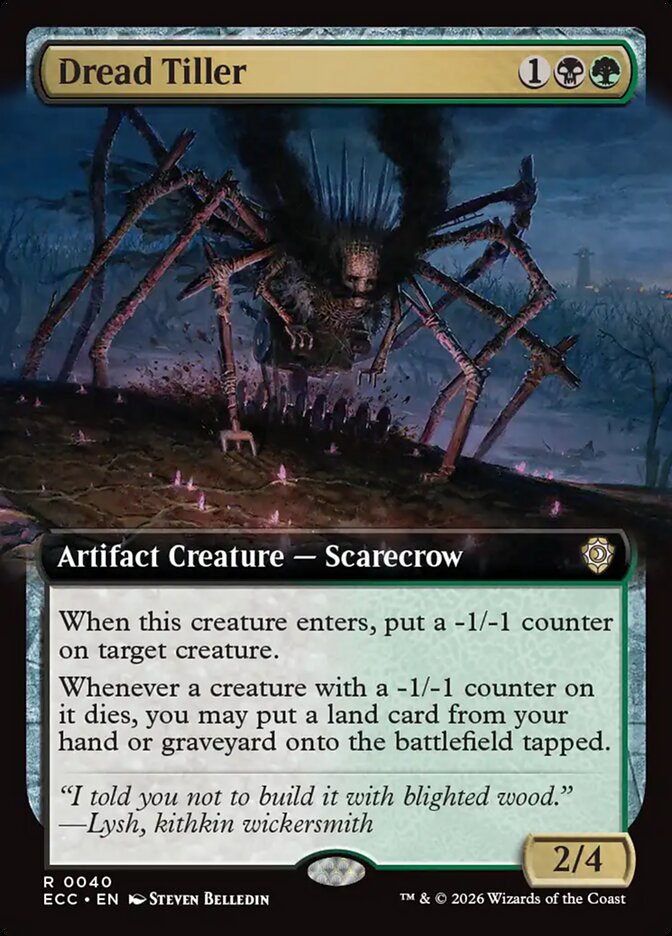 Dread Tiller Lorwyn Eclipsed Commander Extended Art #040