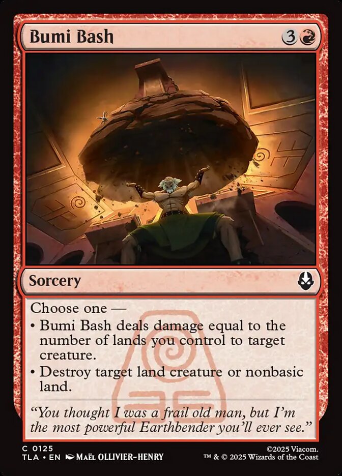 Bumi Bash Avatar The Last Airbender #125 MTG Single Card Front