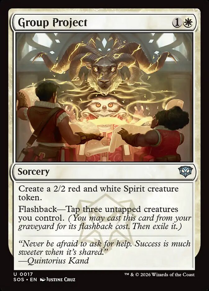 Group Project Secrets of Strixhaven #017Card Front