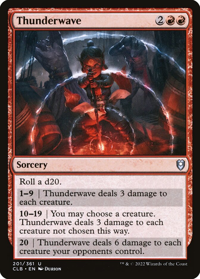 Thunderwave - Commander Legends #201 Card Front