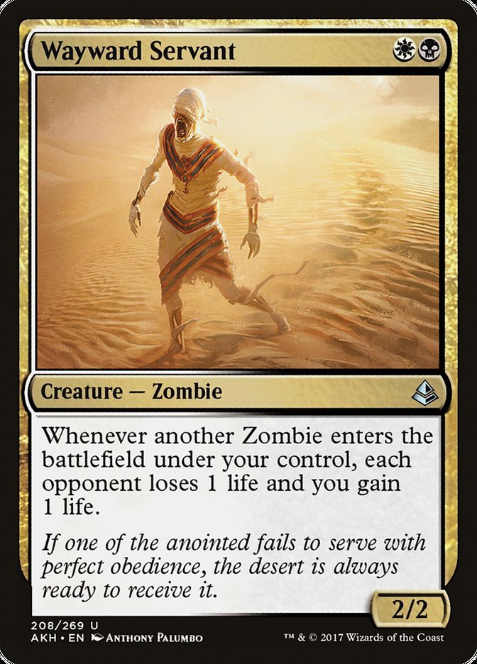 Wayward Servant Amonkhet #208 | Magic! The Gathering Singles
