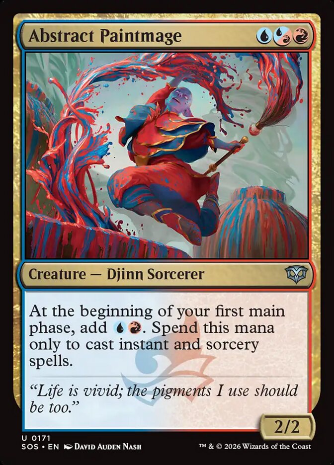 Abstract Paintmage Secrets of Strixhaven #171Card Front