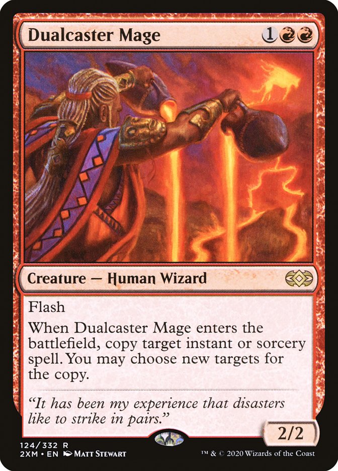 Dualcaster Mage Double Masters #124 Card Front