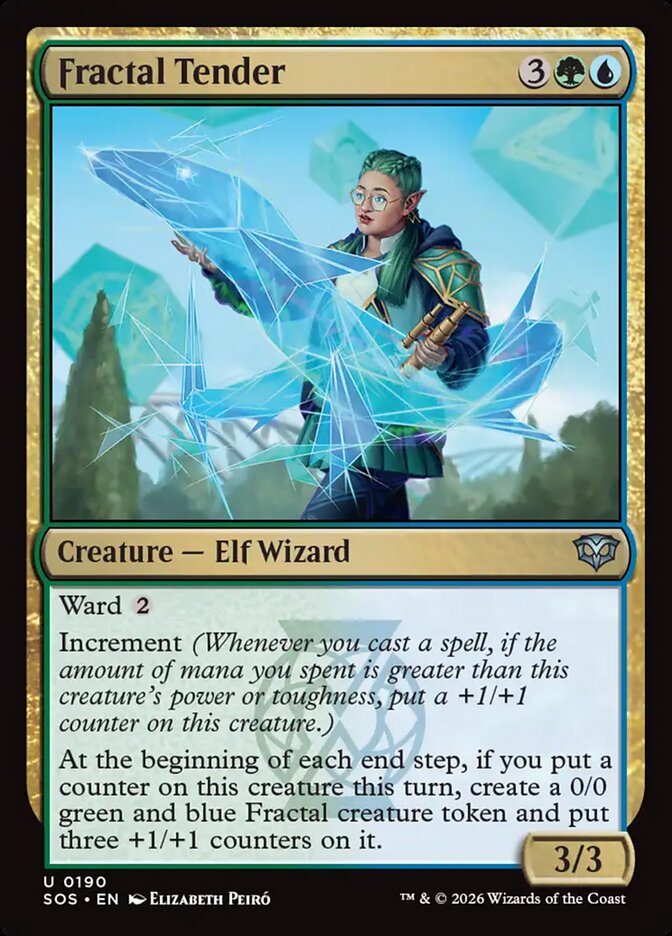 Fractal Tender Secrets of Strixhaven #190Card Front