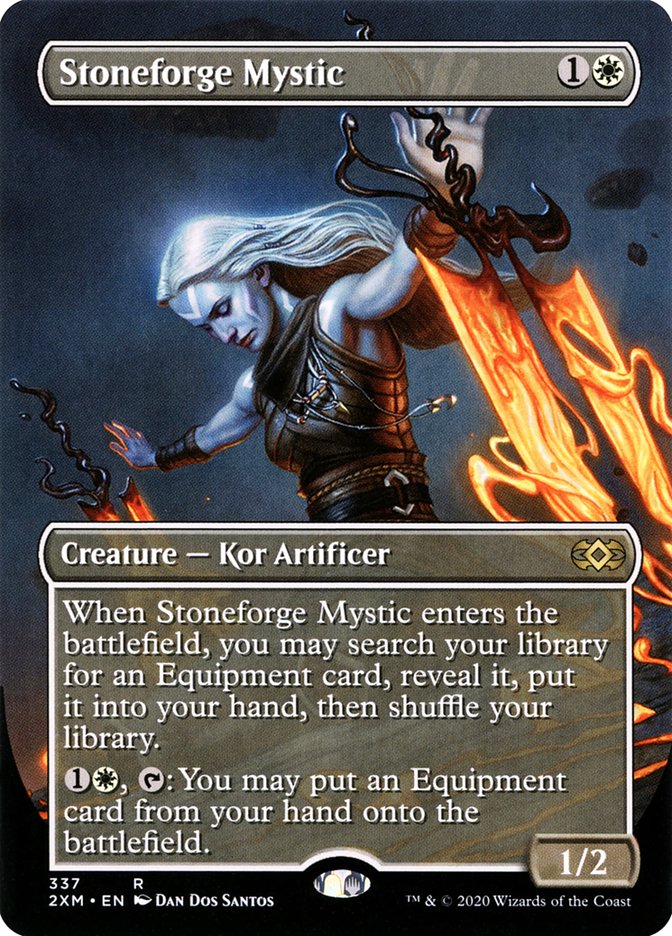 Borderless Stoneforge Mystic Double Masters #337 Card Front