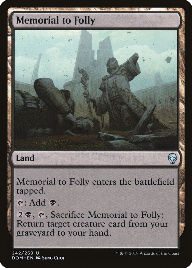 Memorial to Folly Dominaria #242