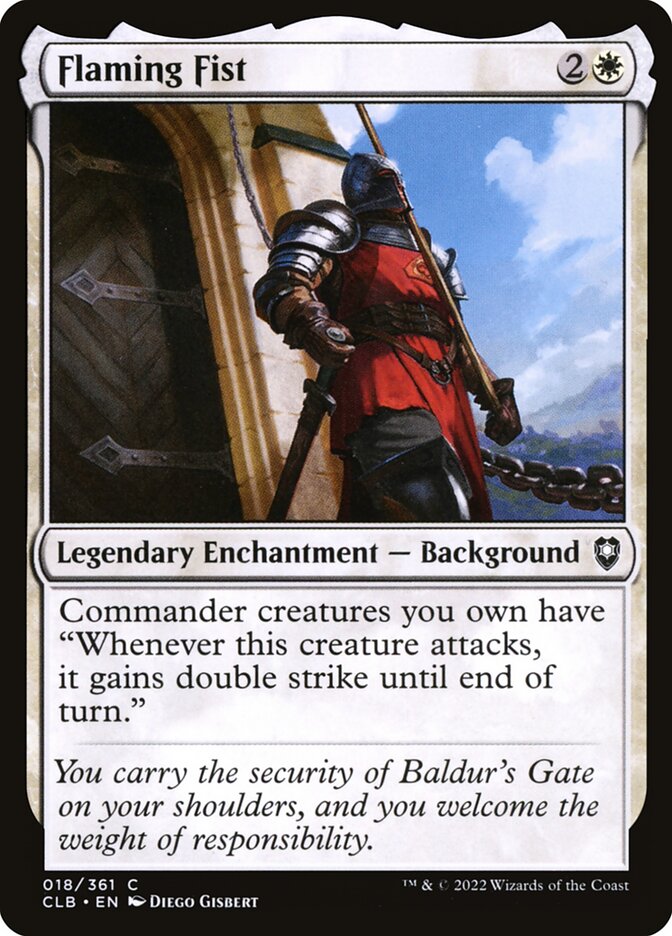 Flaming Fist - Commander Legends #018 Card Front