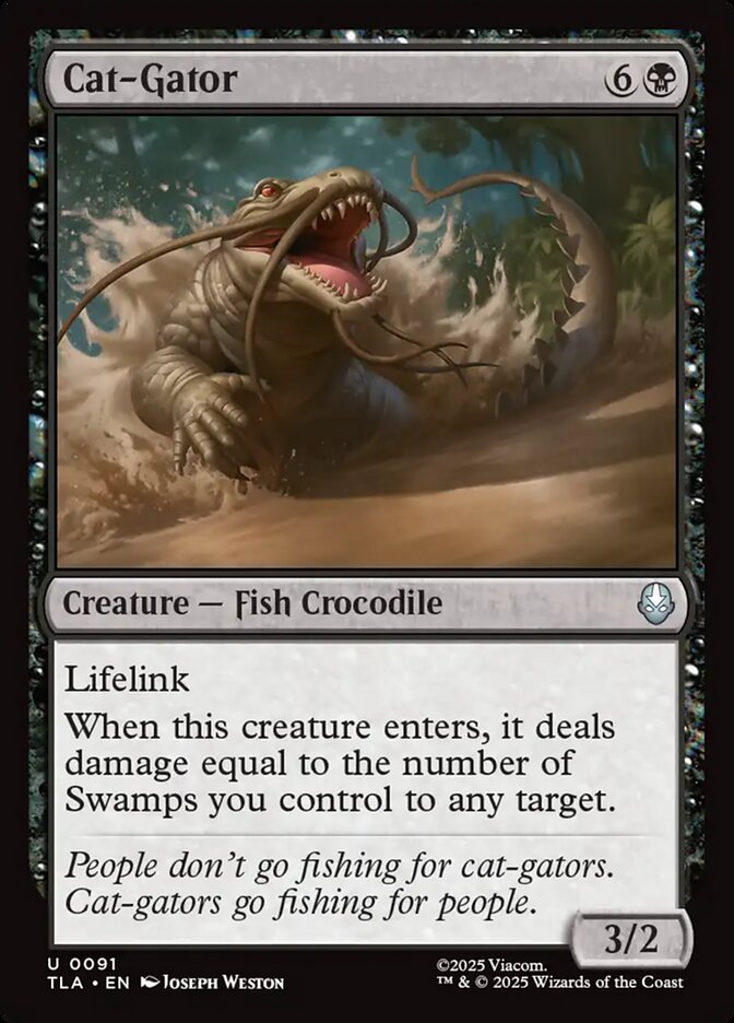 Cat-Gator Avatar The Last Airbender #091 MTG Single Card Front