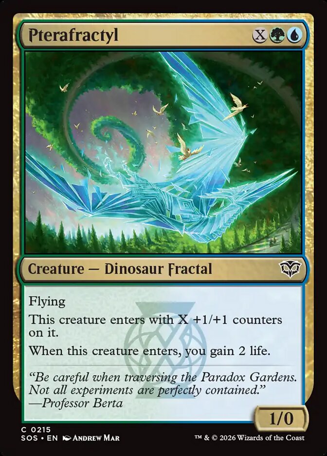 Pterafractyl Secrets of Strixhaven #215Card Front