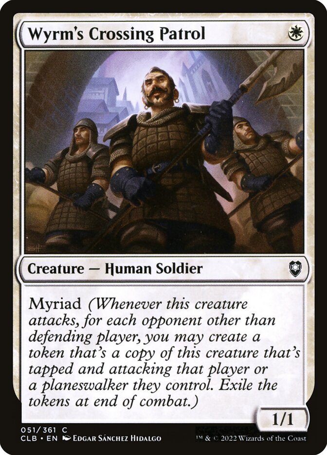 Wyrm's Crossing Patrol - Commander Legends #051 Card Front