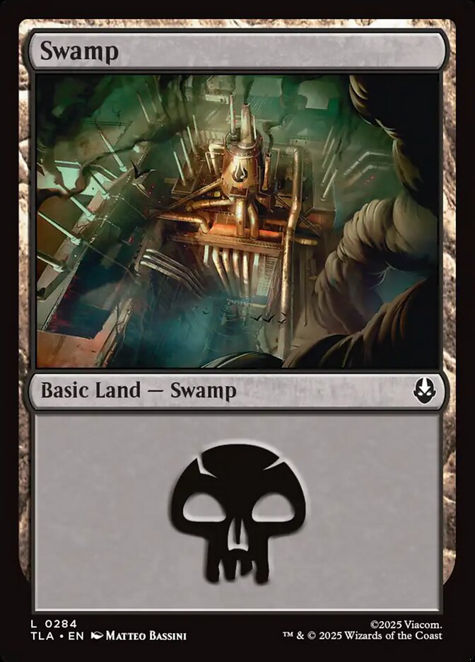 Basic Swamp Avatar The Last Airbender #284 MTG Single Card Front