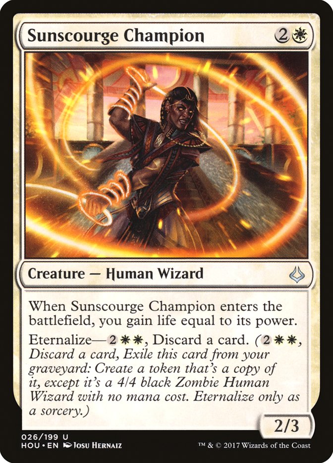 Hour of Devastation Sunscourge Champion #026 Card Front