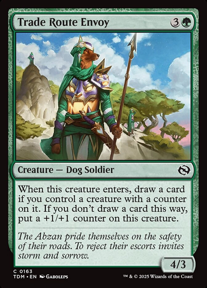 Trade Route Envoy Tarkir Dragonstorm #163