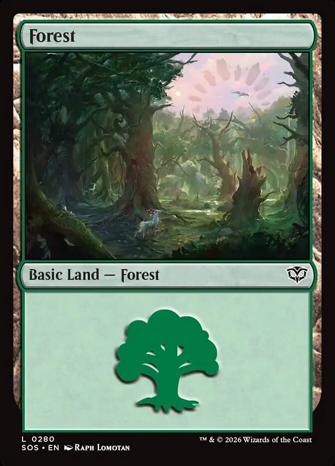 Forest Secrets of Strixhaven Basic Land #280Card Front