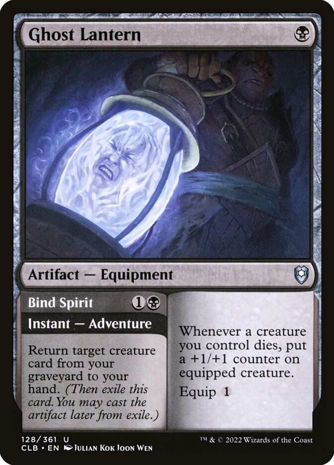 Ghost Lantern // Bind Spirit - Commander Legends #128 Card Front