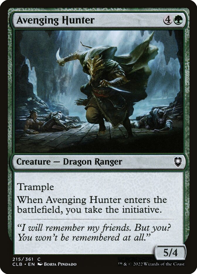 Avenging Hunter - Commander Legends #215 Card Front