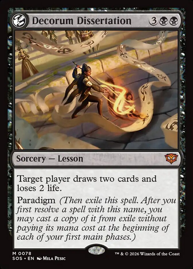 Decorum Dissertation Secrets of Strixhaven #078Card Front