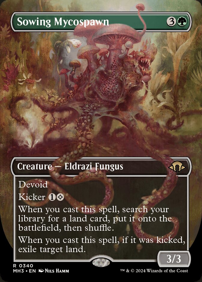 Sowing Mycospawn Borderless MTG Single | MH3 #340