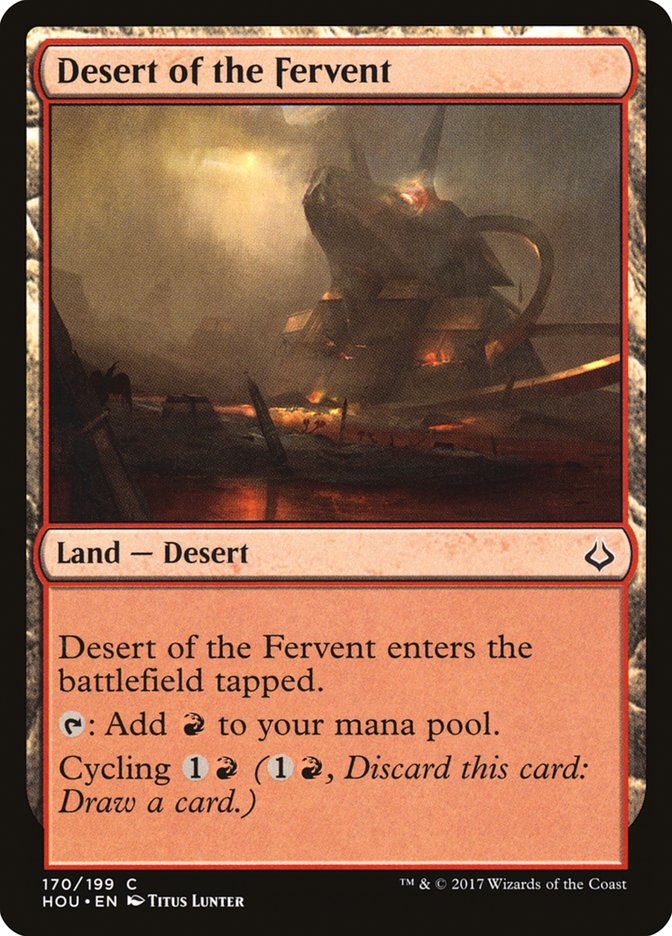 Hour of Devastation Desert of the Fervent #170 Card Front