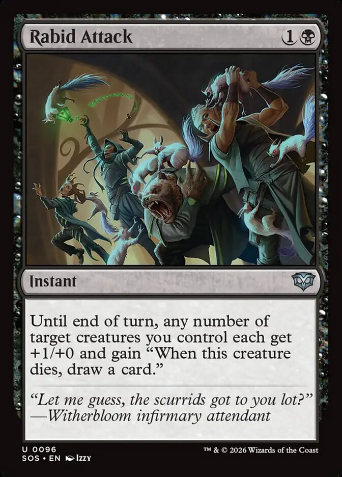 Rabid Attack Secrets of Strixhaven #096Card Front
