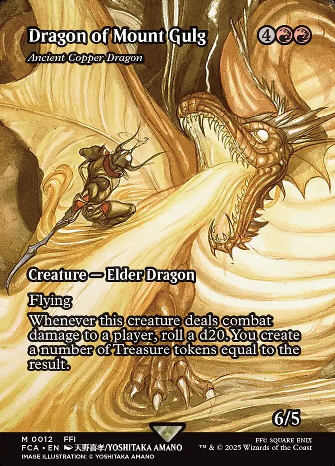 Ancient Copper Dragon Final Fantasy Through The Ages #012 Card Front