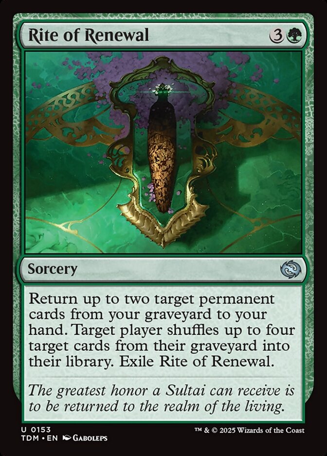 Rite of Renewal Tarkir Dragonstorm #153