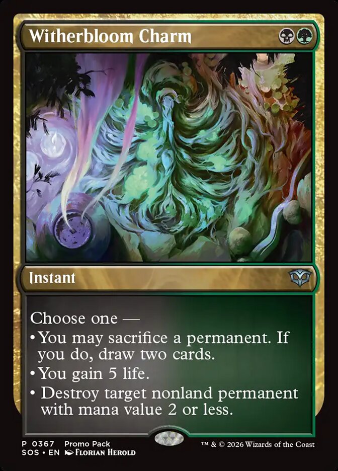 Witherbloom Charm Secrets of Strixhaven Promo #367Card Front