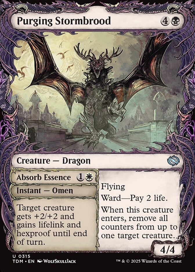 Showcase Purging Stormbrood // Absorb Essence Tarkir Dragonstorm #315