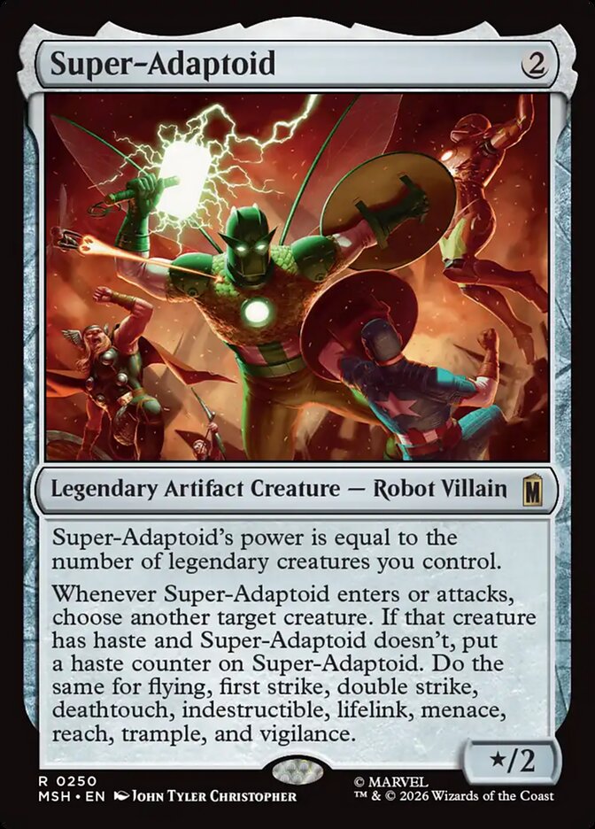Marvel Superheroes Super-Adaptoid Card Front