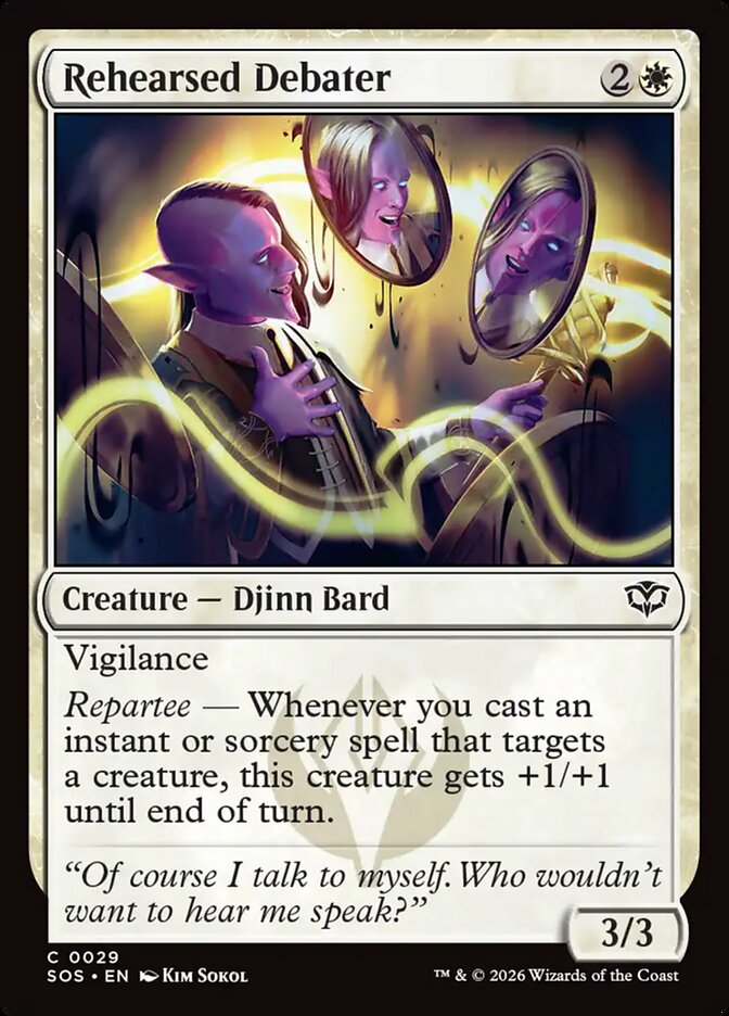 Rehearsed Debater Secrets of Strixhaven #029Card Front