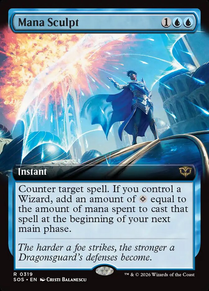 Mana Sculpt Secrets of Strixhaven Extended Art #319Card Front