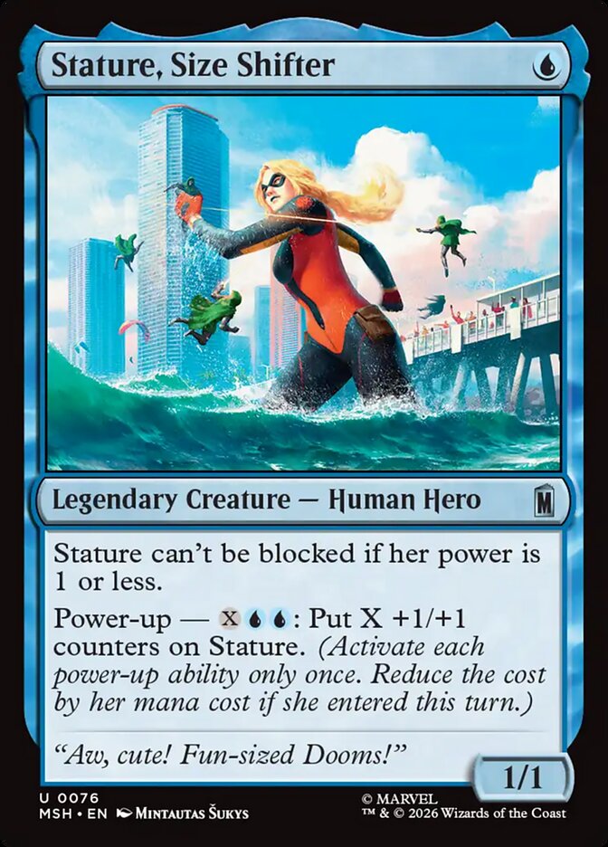Marvel Superheroes Stature, Size Shifter Card Front