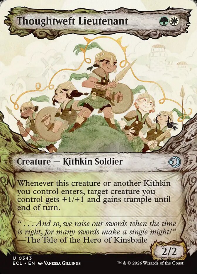 Thoughtweft Lieutenant Fable Frame Lorwyn Eclipsed #343