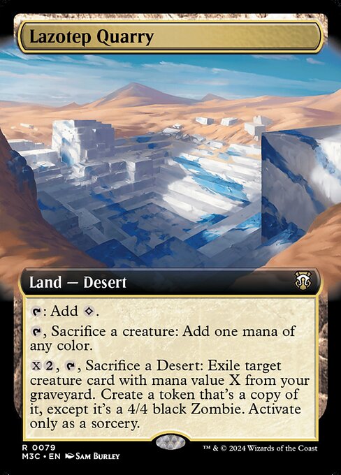 Lazotep Quarry Extended Art MTG Single | M3C Commander #079