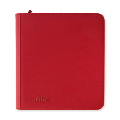 Fire Red Vaultx 12-Pocket Zip Binder
