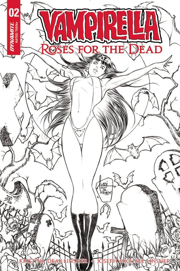 Vampirella Roses For Dead #2 (Of 4) 10 Copy Variant Edition Tucci Black & White (