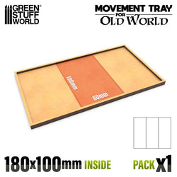 100x60mm 3x1 The Old World Movement Tray | Green Stuff World