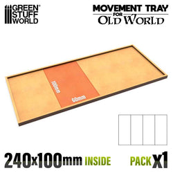 100x60mm 4x1 The Old World Movement Tray | Green Stuff World
