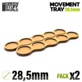 28.5mm Round 5x1 Wargaming Movem...